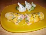 New Zealand Delice Lorraine crepes With Cheese  Ham Filling Appetizer