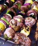 New Zealand Oregano  Lemon Pork Kebabs Dinner