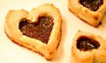 American Valentines Day Linzer Heart Cookies Dessert