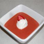 American Warm Compote of Strawberries and Rhubarb Dessert