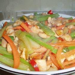 Chinese Chinese Hot Stirfried Chicken Breast Appetizer