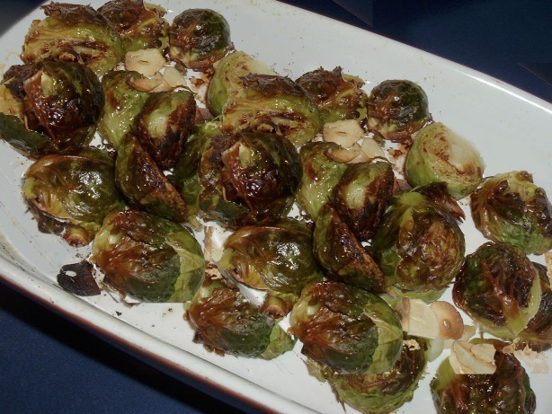 American Roasted Brussels Sprouts with Browned Garlic Appetizer