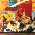 Thai Rice with Kokosem and Elegant Restaurant Appetizer