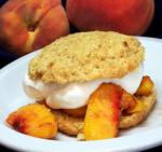 American Peaches and Cream Shortcakes With Cornmealorange Biscuits Breakfast