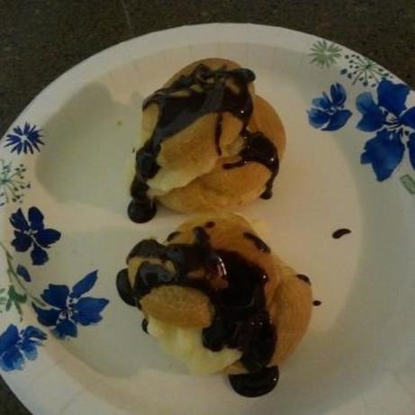 American Cream Puffs With Custard Filling Dessert