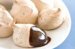 American Chocolate Meringues With Warm Dipping Sauce Recipe Dessert