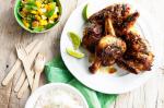 Jamaican Barbecue Jerk Chicken With Fresh Mango And Lime Salsa Recipe Drink