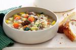 American Lamb Vegetable And Barley Soup Recipe Appetizer