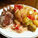 Italian Beef Baked with Vegetables Appetizer