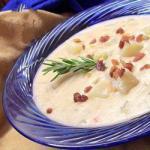 Canadian Creamy Potato Soup with Bacon Appetizer