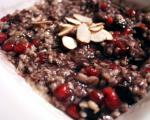 Canadian Pomegranate and Blueberry Oatmeal Dessert