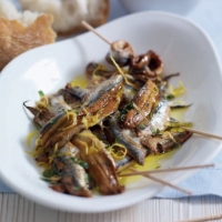 Russian Marinated Anchovies Appetizer
