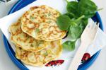 American Glutenfree Vegetable And Green Onion Pikelets Recipe Appetizer