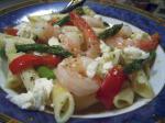 American Asparagus and Shrimp Penne Pasta Dinner