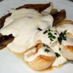 Scallops with Steamed Chicory recipe