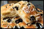 Focaccia Bread Herbed With Black Olive  Fresh Rosemary recipe