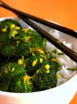 American Stir Fried Broccoli With Orange and Ginger Dinner