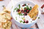 American Creamy Olive Dip With Rosemary Flatbreads Recipe Appetizer