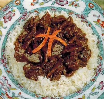Chinese Beef With Mandarin Dinner