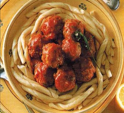 Italian Meatballs With Fusilli Dinner