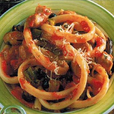 American Ziti With Vegetables And Sausage Dinner