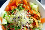American Carrot and Zucchini Linguini Salad Appetizer