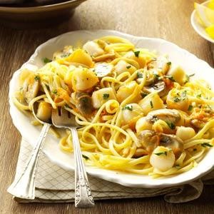 American Scallops with Linguine Dinner