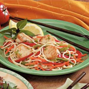 American Scallops with Spaghetti Dinner