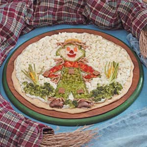 American Scarecrow Veggie Pizza Dinner