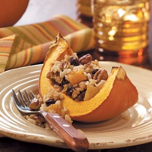 American Scented Rice in Baked Pumpkin Dessert