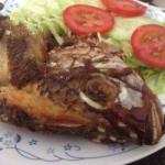 American Mojarra Fried with Garlic and Dinner