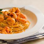 American Crawfish and Seafood Pasta with Cream Dinner