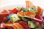 Fattoush middle Eastern Bread Salad Recipe recipe