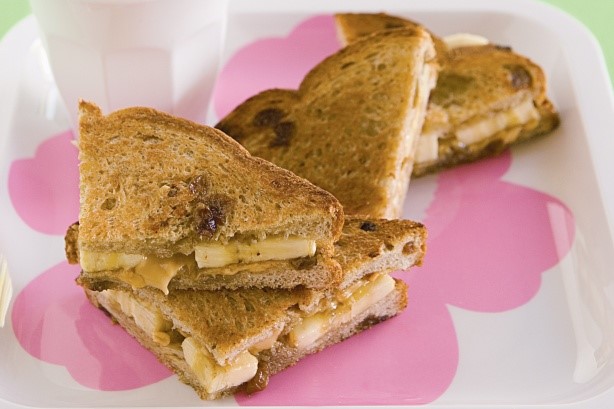 American Peanut Butter And Banana Toasties Recipe Breakfast