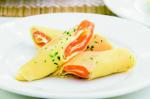 Canadian Chive Omelette With Smoked Salmon Recipe Appetizer