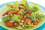 Canadian Fourbean Rocket And Chorizo Salad Recipe Appetizer