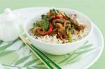 Canadian Satay Beef And Choy Sum Stirfry Recipe Dinner