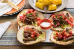 American Steak Gyros and Corn on the Cob Appetizer