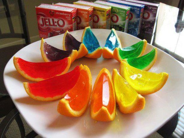 Australian Jello Fruit Wedges Dessert