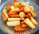 Skillet roasted Carrots and Parsnips recipe