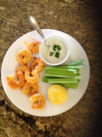 Australian minute Buffalo Shrimp With Blue Cheese Dip Dinner