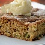 American Rhubarb Stir Cake Recipe Dessert