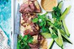 Australian Satay Beef Fillet With Watercress And Cucumber Recipe Appetizer