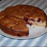 American Cake with Caramelized Plums to the Brown Sugar Dessert