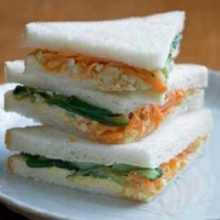 Japanese Japanese Egg Salad Sandwiches Appetizer