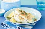 Parsleycrumbed Fish With Lemongarlic Mash Recipe recipe