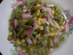 American Green Bean Corn and Pea Marinated Salad Dinner