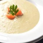 American Potato Fennelcream Soup with Smoked Salmon Appetizer