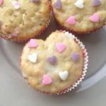 American Valentine Muffins as the Heart Dessert