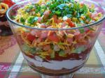 Mexican layer Mexican Dip or Nachos Supreme Appetizer